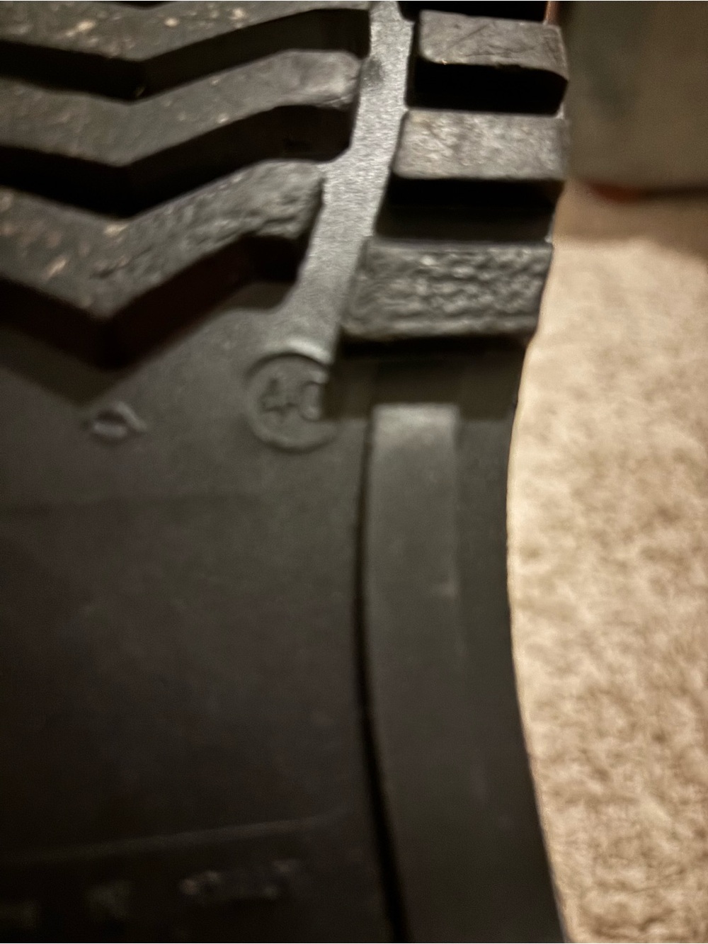 Burberry Tan Plaid Glossy Tall Rain Boots - Picture 6 of 6